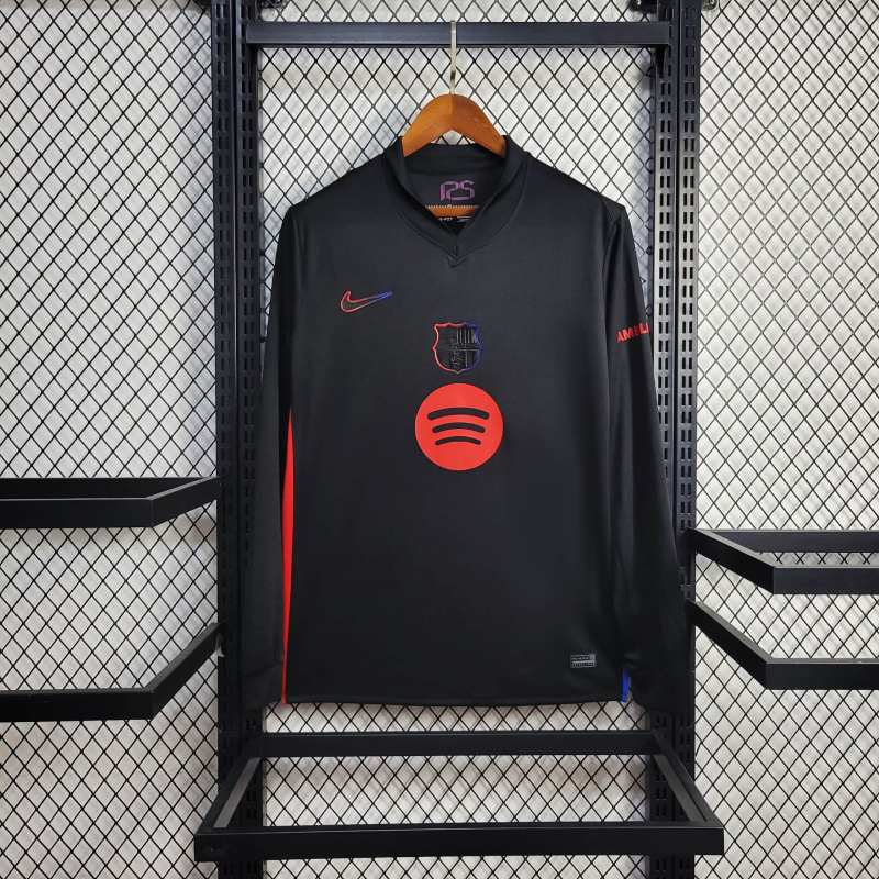 Barcelona Away Long sleeve 24/25 Football team shirt Jersey Sports shirt