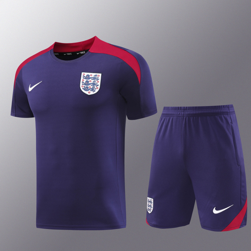 England Short sleeve training kit 24/25 Football team shirt Jersey Sports shirt