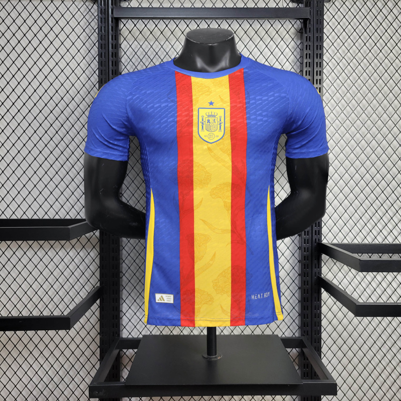 Spain Pre-match training shirt player 24/25 Football team shirt Jersey Sports shirt