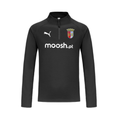 Sporting Braga Long-sleeved half pull training Quick drying sports and fitness shirt football team jersey sports shirt