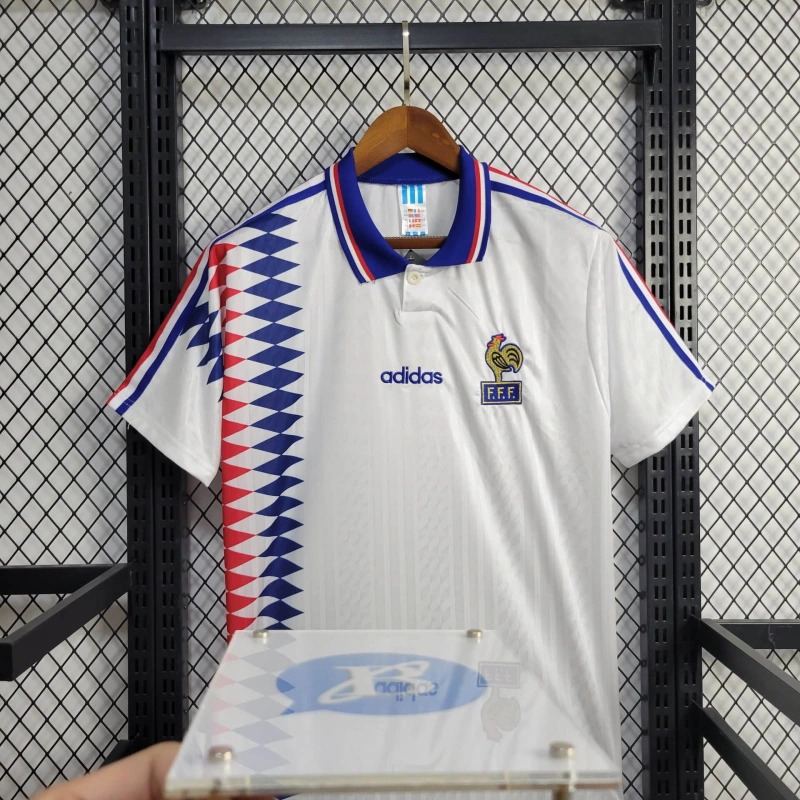 Retro France away 1994 Football team shirt Jersey Sports shirt