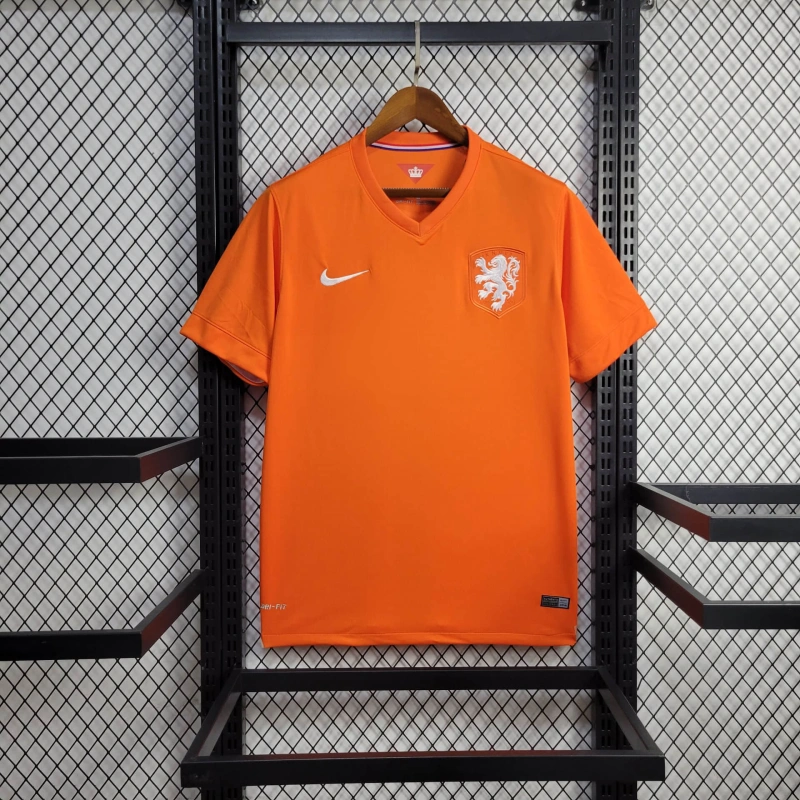 Retro Netherlands Home 2014 Football team shirt Jersey Sports shirt