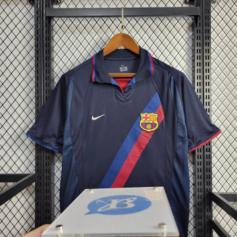 Retro Barcelona 2 Away 02/03 Football team shirt Jersey Sports shirt