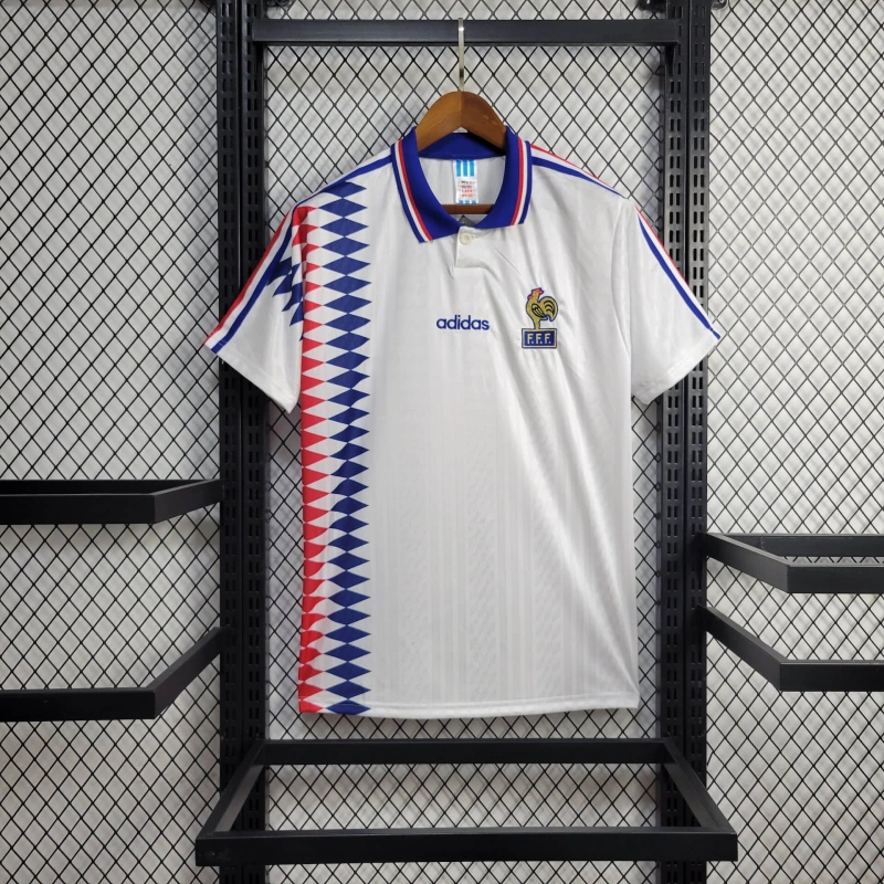 Retro France away 1994 Football team shirt Jersey Sports shirt