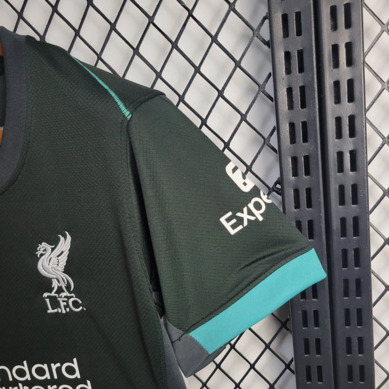 Women Liverpool Black Away 24/25 Football team shirt Jersey Sports shirt