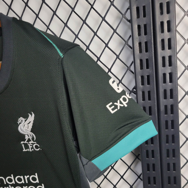 Women Liverpool Black Away 24/25 Football team shirt Jersey Sports shirt