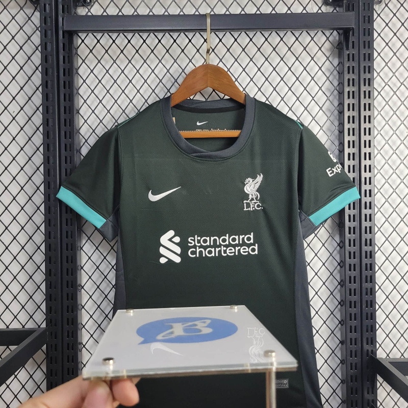 Women Liverpool Black Away 24/25 Football team shirt Jersey Sports shirt