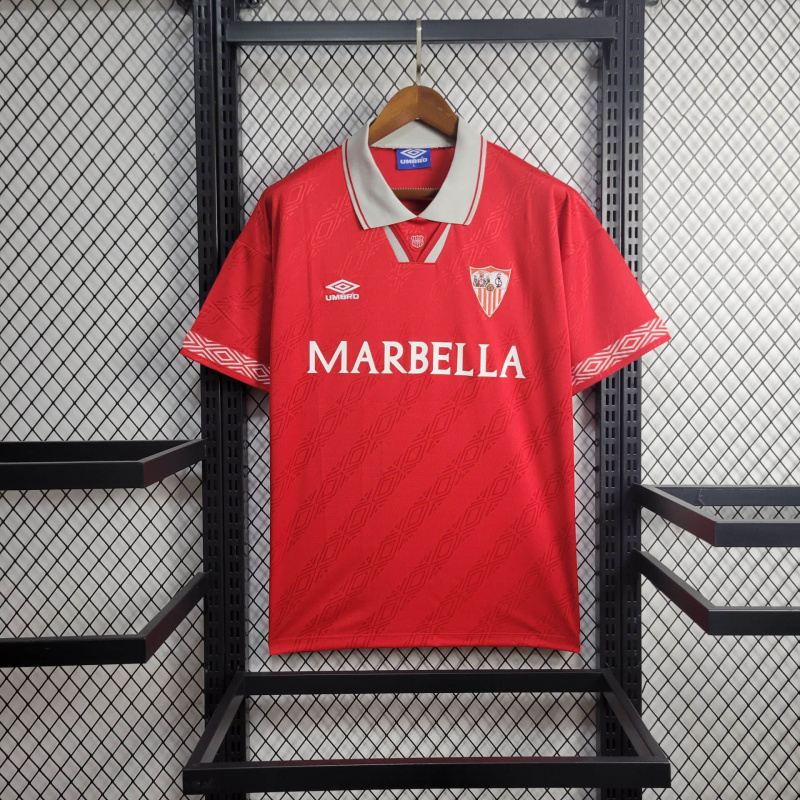 Retro Sevilla Home 94/96 Football team shirt Jersey Sports shirt