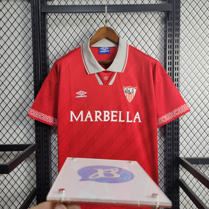 Retro Sevilla Home 94/96 Football team shirt Jersey Sports shirt