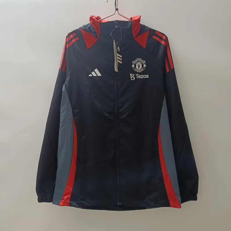 Manchester United windproof jacket 25/26 Football team shirt Jersey Sports shirt