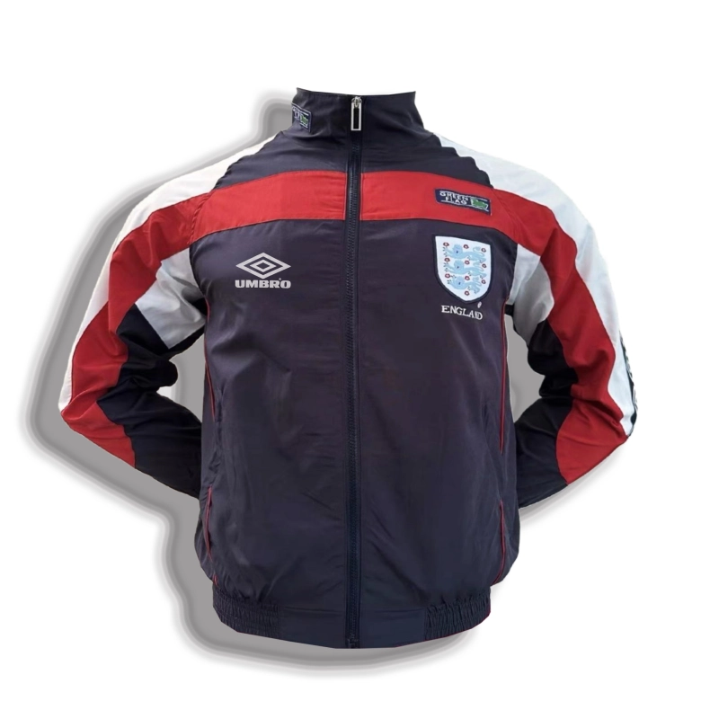 England Windroof Jacket Retro Football Team Shirt Jersey Sports Shirt