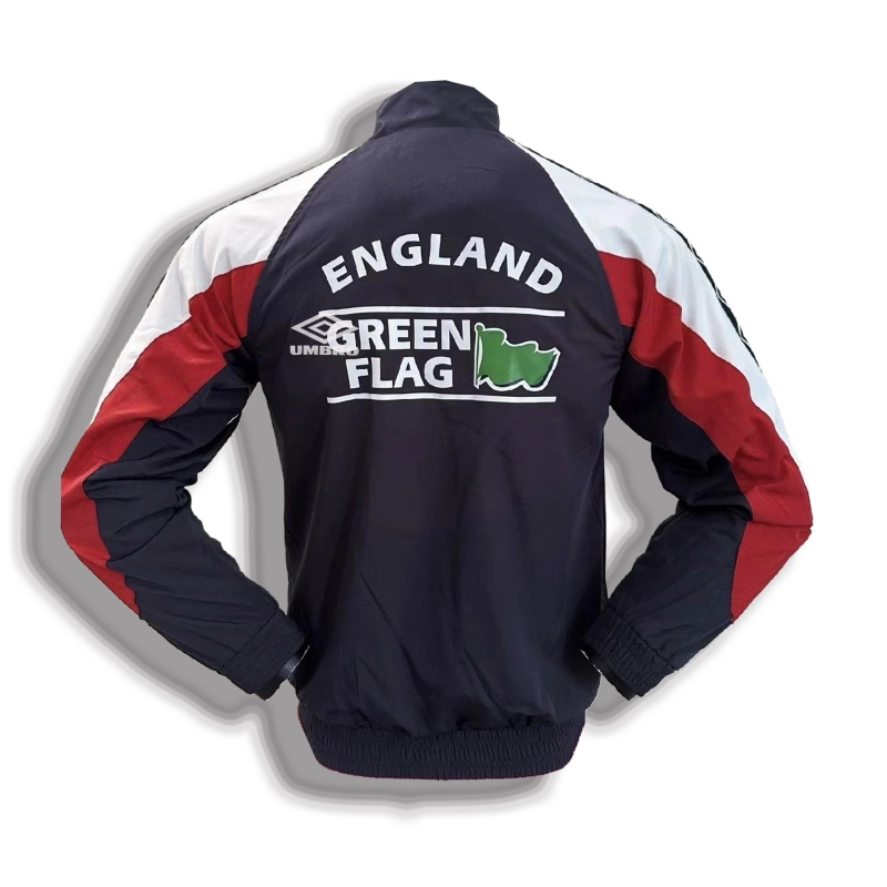 England Windroof Jacket Retro Football Team Shirt Jersey Sports Shirt