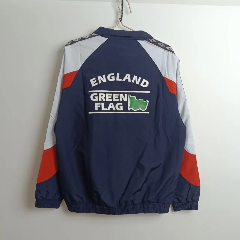 England Windroof Jacket Retro Football Team Shirt Jersey Sports Shirt