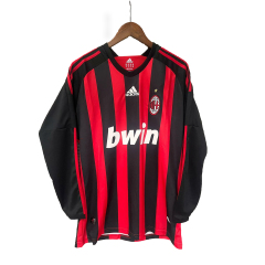 AC Milan home long sleeve Retro 2008 Football Team Shirt Jersey Sports Shirt