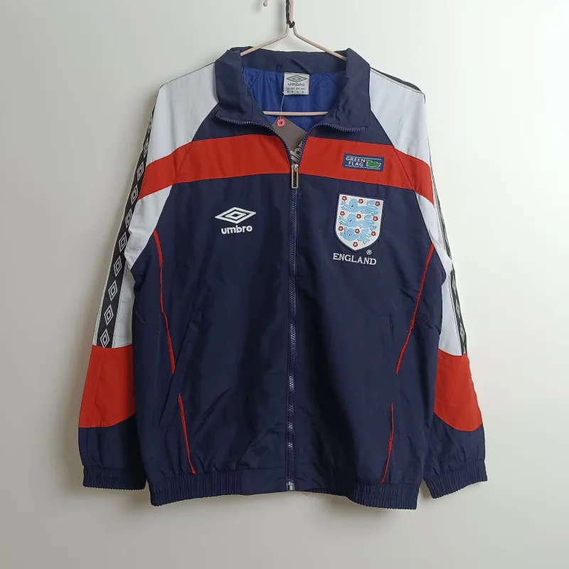 England Windroof Jacket Retro Football Team Shirt Jersey Sports Shirt