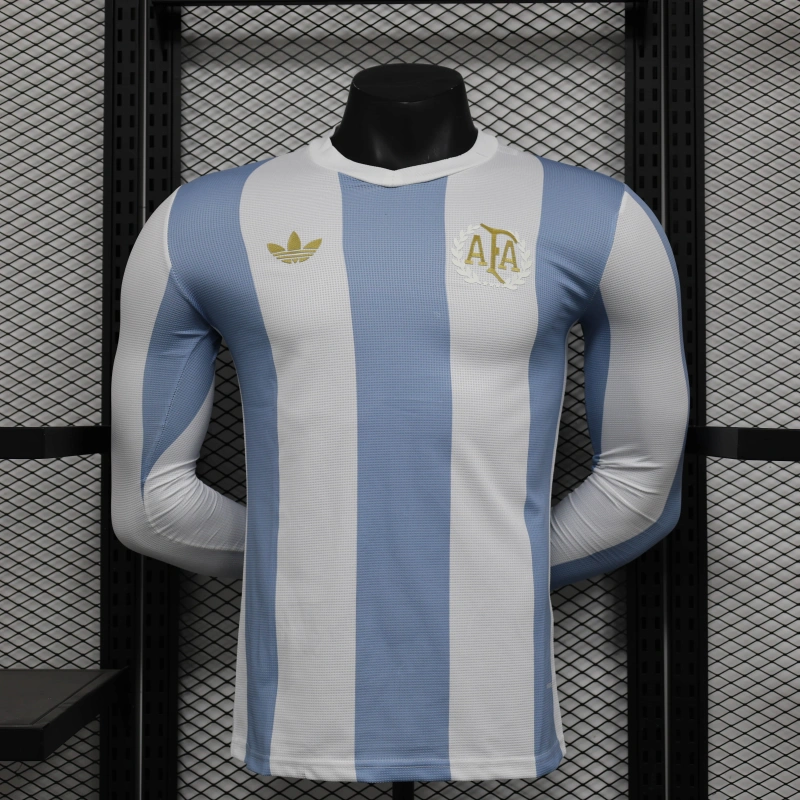 Player Argentina Commemorative Edition Long sleeve 24/25 Football team shirt Jersey Sports shirt