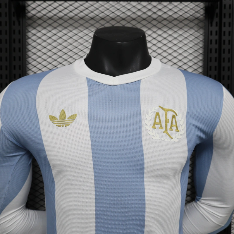 Player Argentina Commemorative Edition Long sleeve 24/25 Football team shirt Jersey Sports shirt