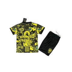 KIDS Brazil Jesus Memorial Edition 24/25 shirt+shorts kit football team shirt Jersey