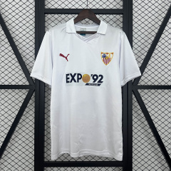 Sevilla Home Retro 87/90 Football team shirt Jersey Sports shirt