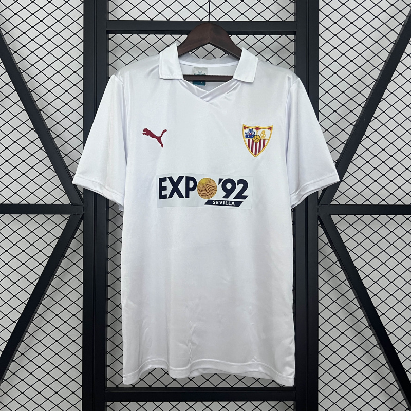 Sevilla Home Retro 87/90 Football team shirt Jersey Sports shirt