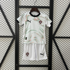 KIDS Portugal Away 25/26 shirt+shorts kit football team shirt Jersey