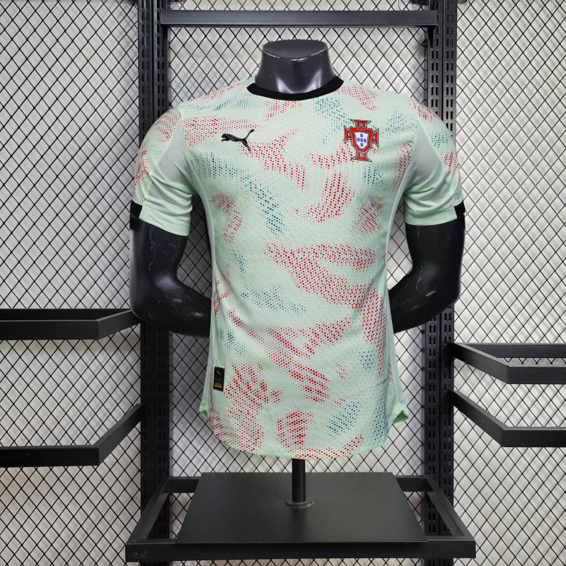 player Portugal Pre match training uniform Home 25/26 New Season Football Jersey Sports Shirt