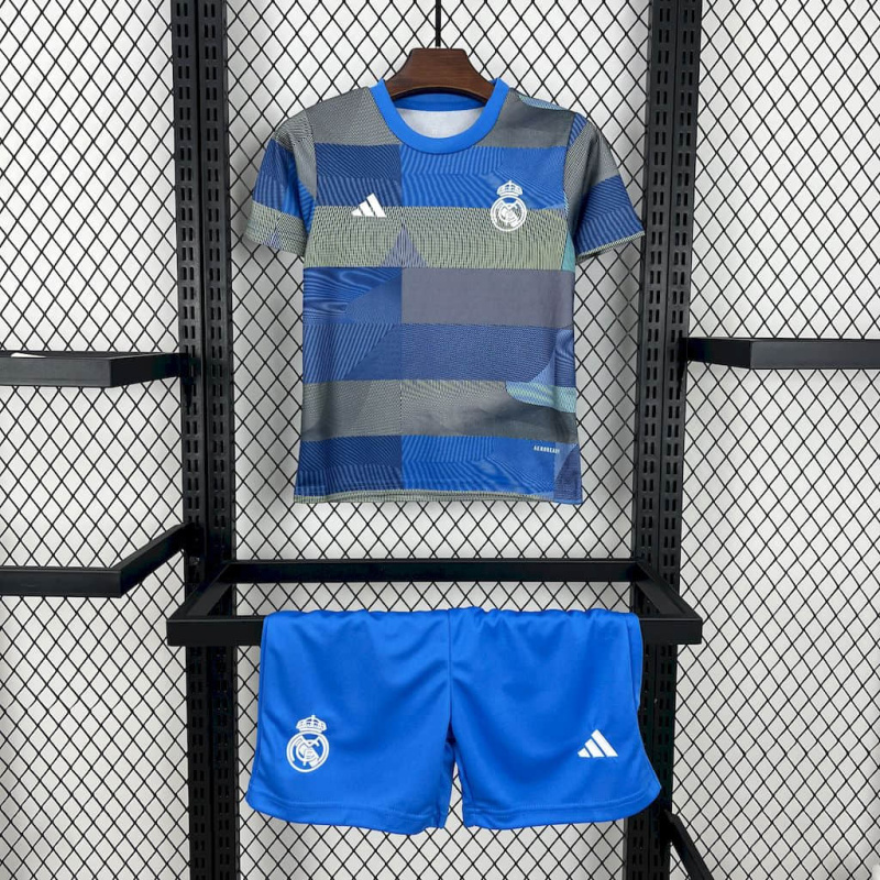 KIDS Real Madrid Pre-match training  25/26 new season Football Jersey Sports shirt