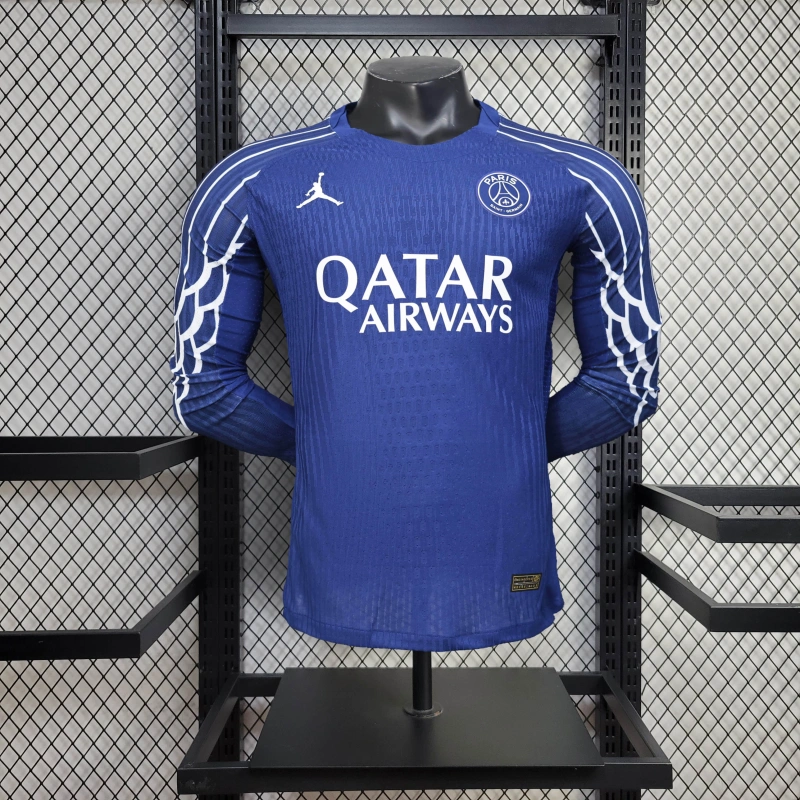 Player PSG 4 Away Home Long Sleeve 24/25 New Season Football Jersey Sports Shirt