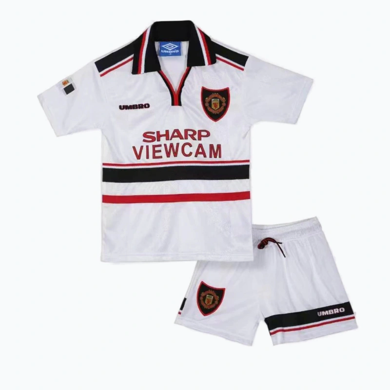KIDS Retro Manchester United away 1998/99 Football Jersey Sports shirt