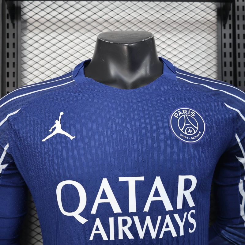 Player PSG 4 Away Home Long Sleeve 24/25 New Season Football Jersey Sports Shirt