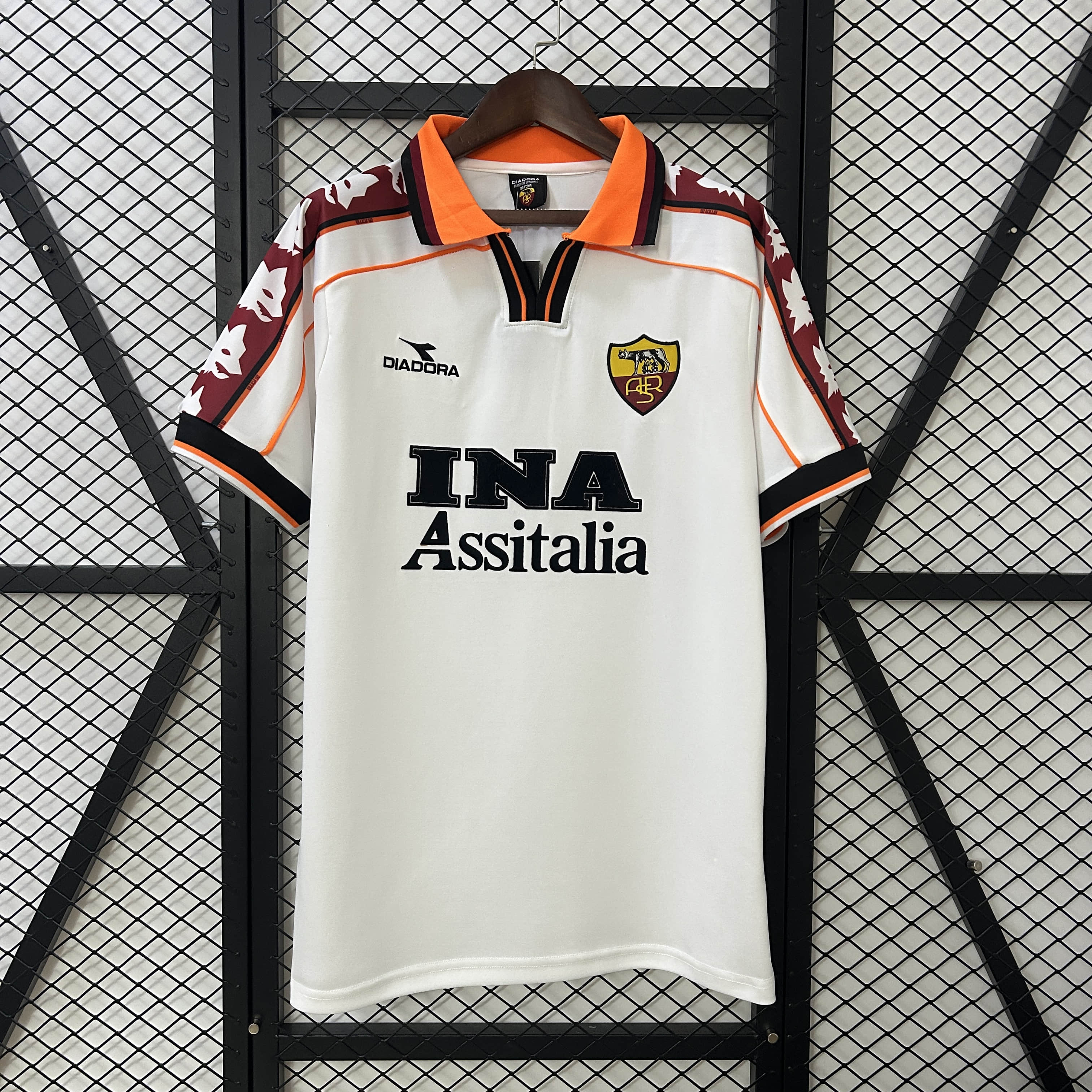 Your Position Home FAN Version Roma Away Retro 98 99 Football your-position-home-fan-version-roma-away-retro-98-99-football