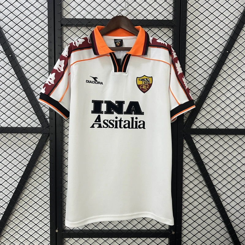 Roma Away Retro 98/99 Football Jersey Sports Shirt