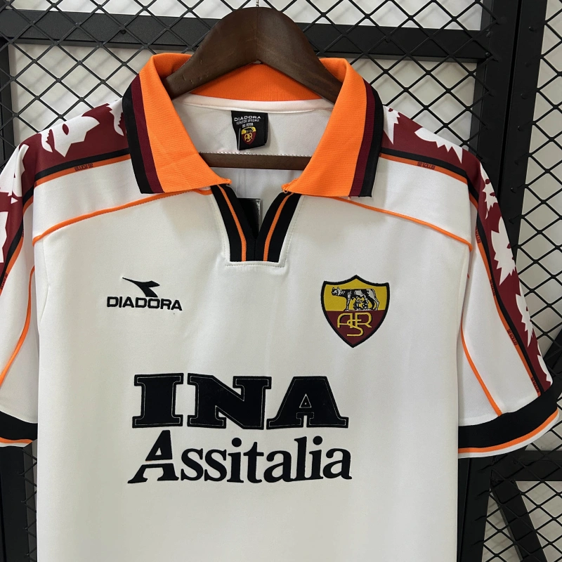 Roma Away Retro 98/99 Football Jersey Sports Shirt