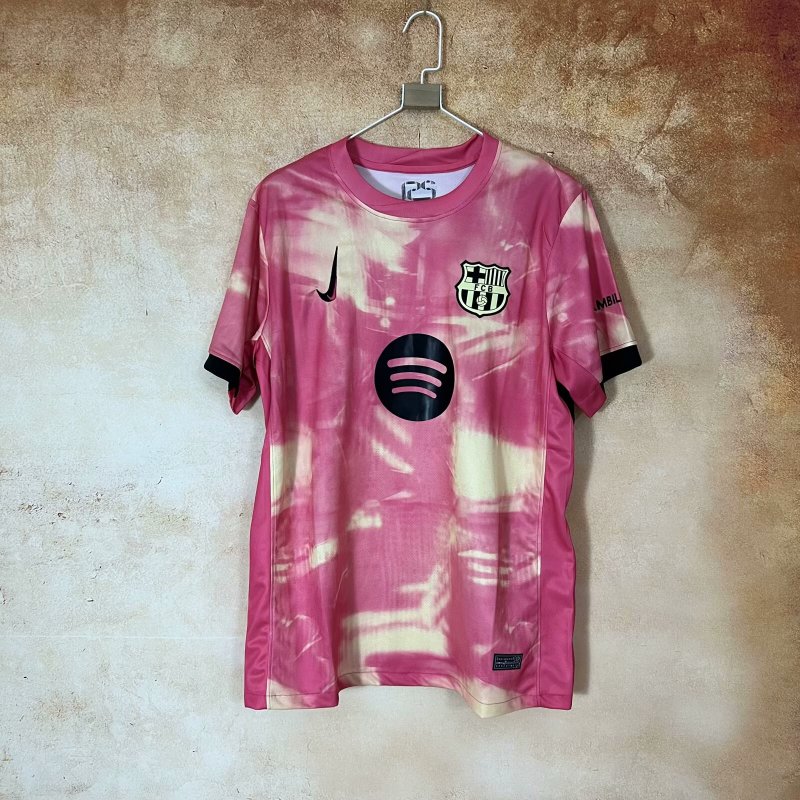 Barcelona Pink training shirt 25/26 New Season Football Jersey Sports Shirt