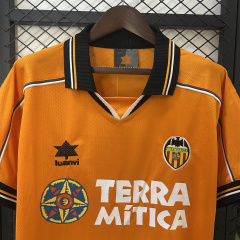 Valencia Away Retro 99/00 Football Jersey Sports Shirt