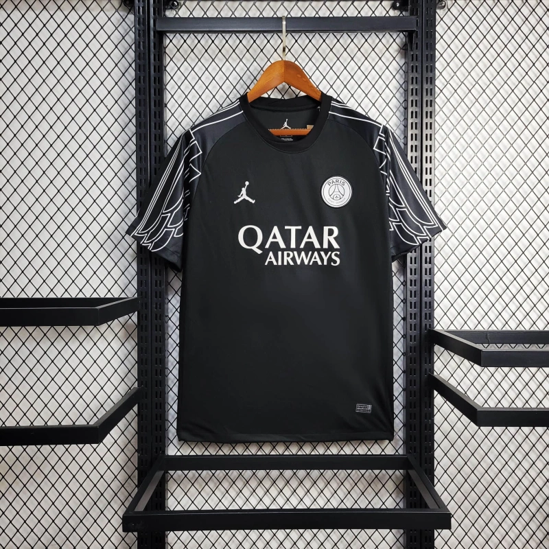 PSG Black Goalkeeper 25/26 New Season Football Jersey Sports Shirt
