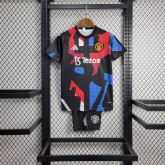 KIDS Manchester United training uniform 24/25 shirt+shorts kit football team shirt Jersey