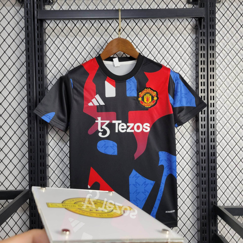 KIDS Manchester United training uniform 24/25 shirt+shorts kit football team shirt Jersey