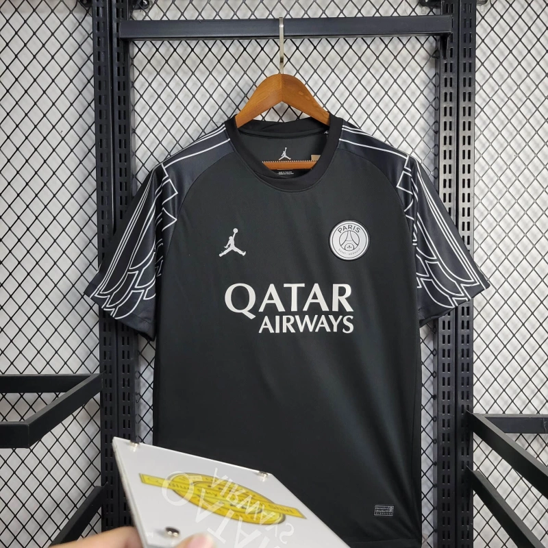 PSG Black Goalkeeper 25/26 New Season Football Jersey Sports Shirt