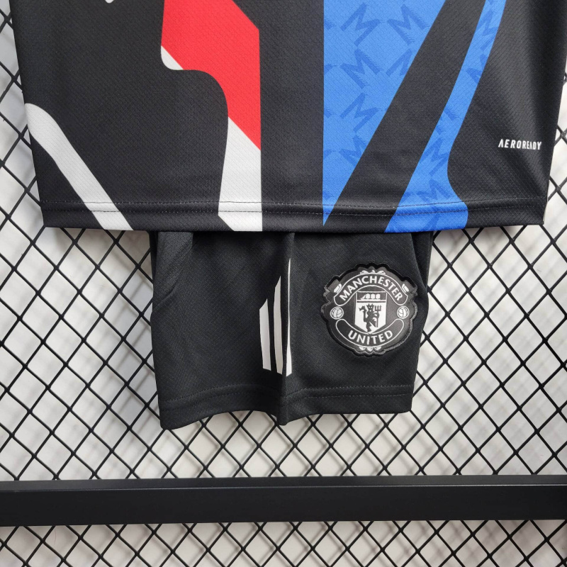 KIDS Manchester United training uniform 24/25 shirt+shorts kit football team shirt Jersey