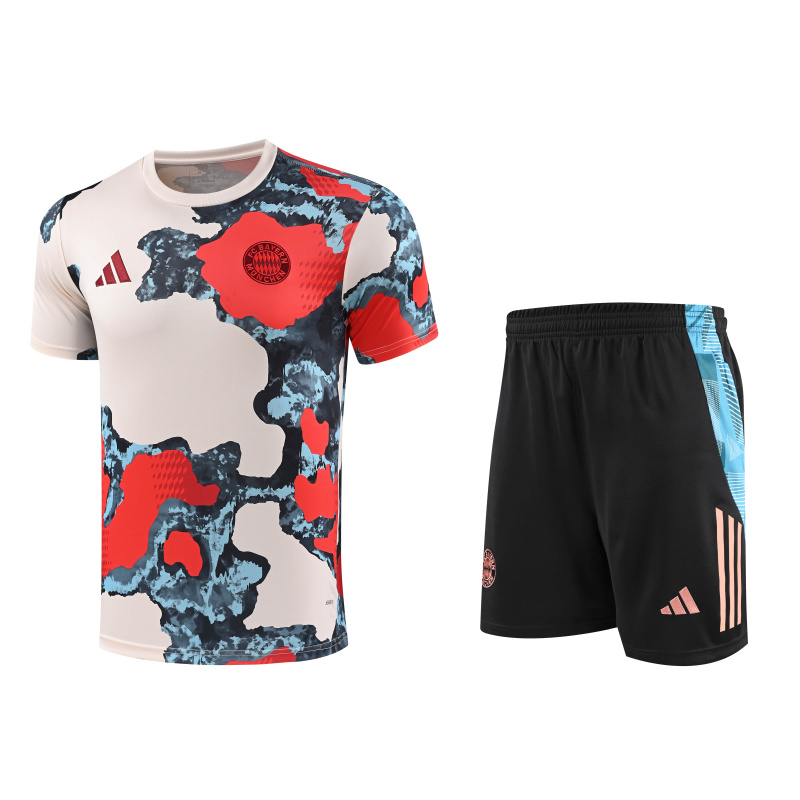 Bayern Munich Short sleeve training kit 25/26 New Season Football Jersey Sports Shirt