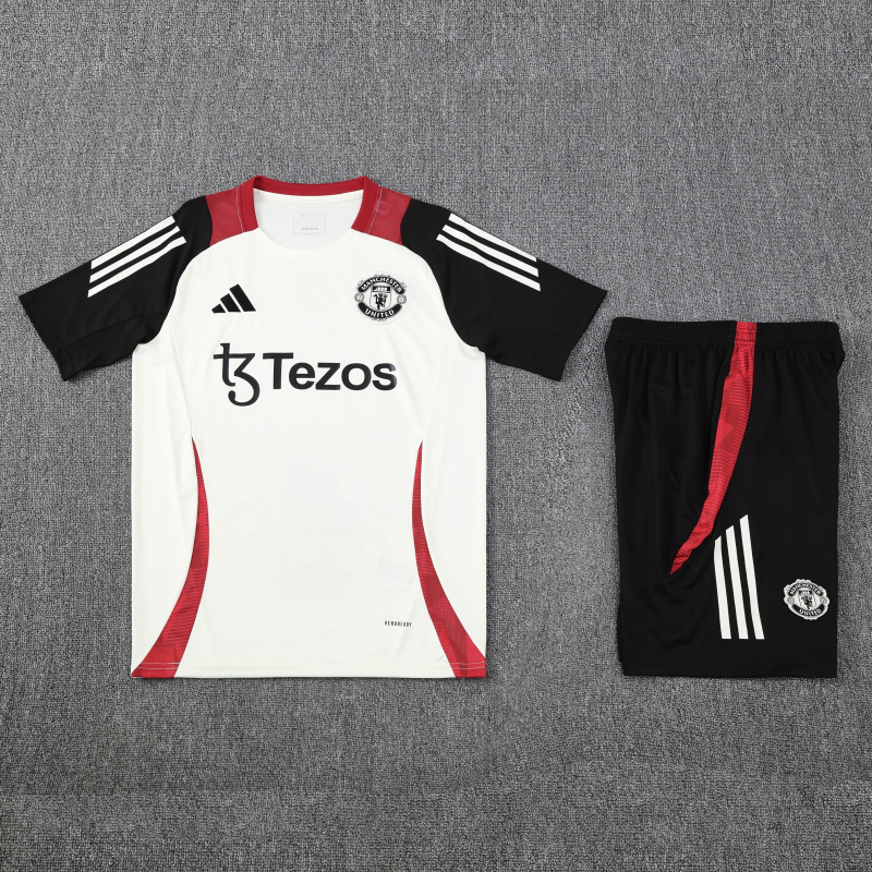 Manchester United Short sleeve training kit 25/26 New Season Football Jersey Sports Shirt