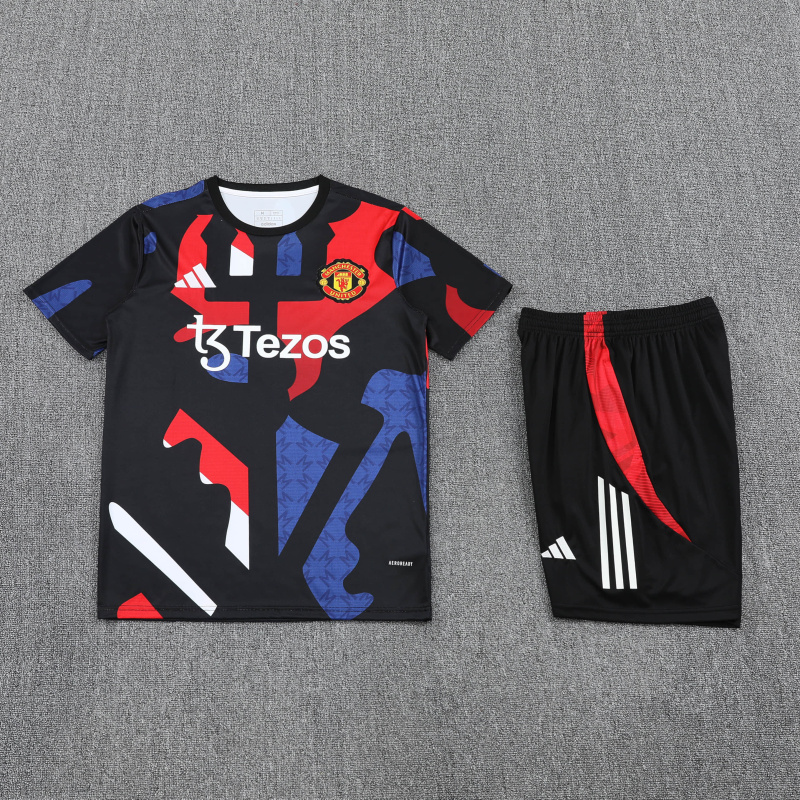 Manchester United Short sleeve training kit 25/26 New Season Football Jersey Sports Shirt