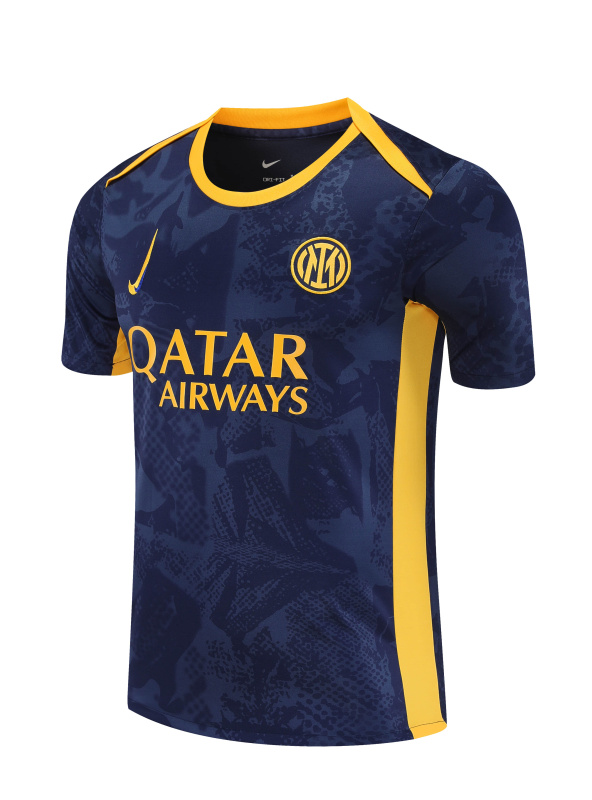 Inter Milan Short sleeve training kit 25/26 New Season Football Jersey Sports Shirt