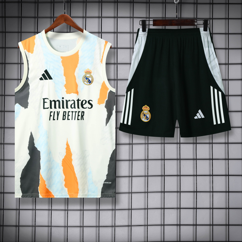 Real Madrid Short sleeve training kit 25/26 New Season Football Jersey Sports Shirt