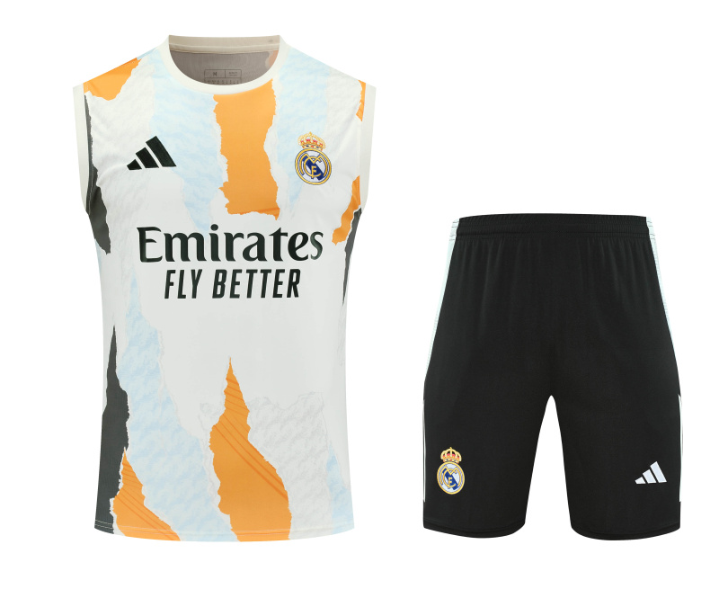 Real Madrid Short sleeve training kit 25/26 New Season Football Jersey Sports Shirt