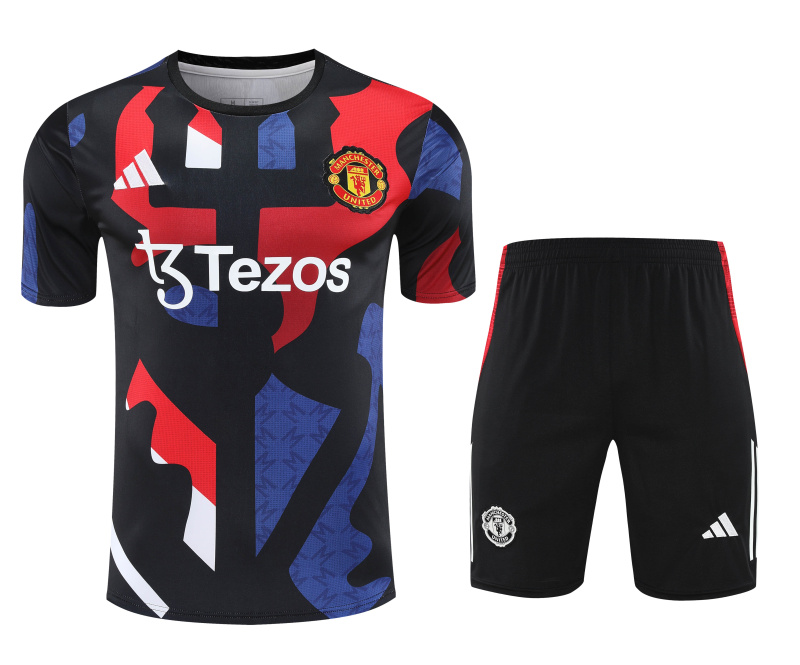 Manchester United Short sleeve training kit 25/26 New Season Football Jersey Sports Shirt