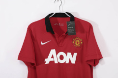 Manchester United Home 2013/14 Retro Football Jersey Sports Shirt