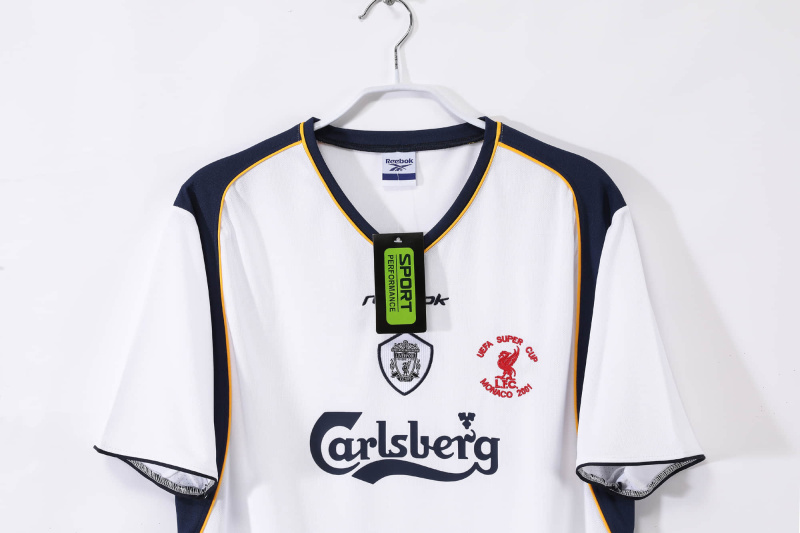 Liverpool away 2001/02 Retro Football Jersey Sports Shirt