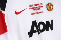 Manchester United Away 2010/11 Retro Football Jersey Sports Shirt
